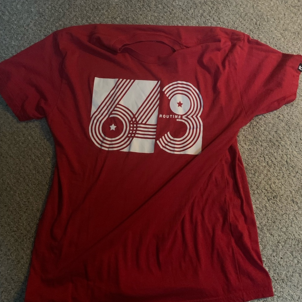 Routine baseball 6-4-3 graphic tee